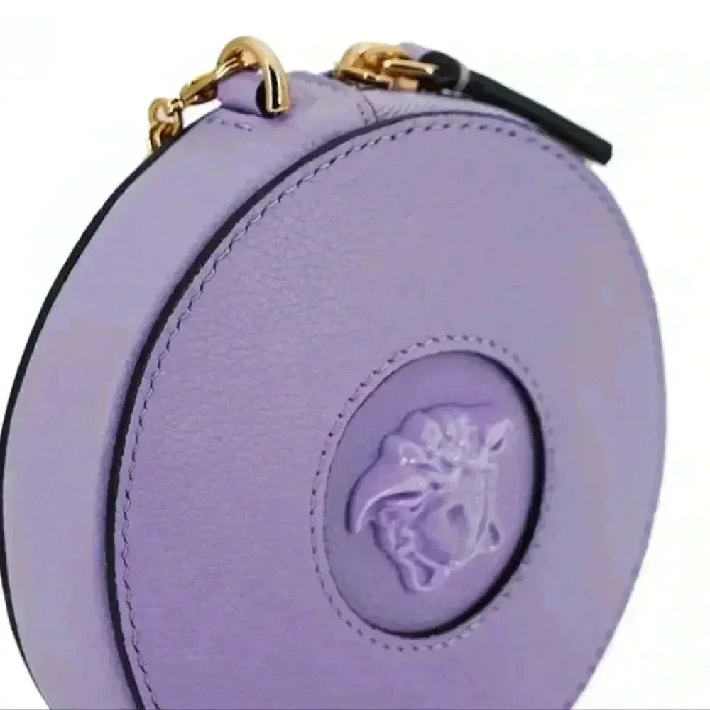 NWT VERSACE PURPLE CALF LEATHER MINI BAG - Picture 2 of 8
